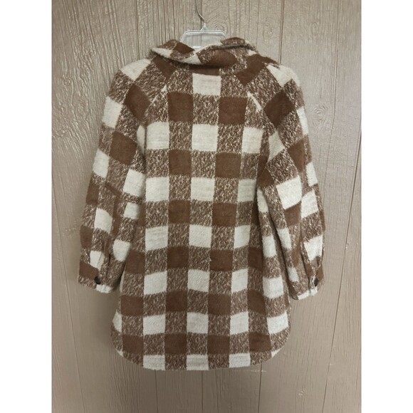Greylin Anthroplogie Oversized Shacket Plaid Fall Soft Warm Lined Size Small - Picture 7 of 7